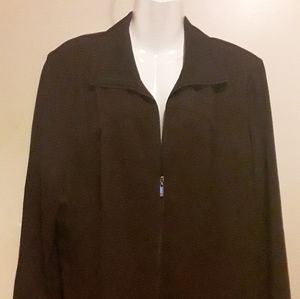 JACKET-LANE BRYANT DEEP PURPLE ZIP UP JACKET